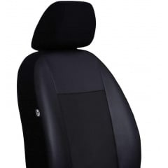 Авто чехлы комбинированые Dacia Sandero (2008-2012) POK-TER Unico Premium с черной вставкой Днепр