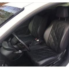 Чехлы на авто для SKODA FABIA 2007-2014 POK-TER эко кожа Elit черные Киев