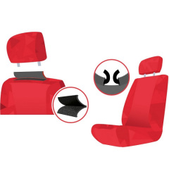 Авточехлы из эко кожи FIAT Qubo 2008-2020 POK-TER Design Leather с серой вставкой Акимовка