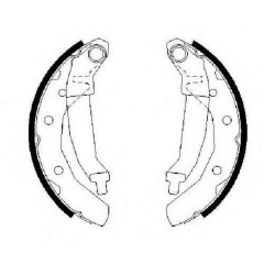 Тормозные колодки Bosch барабанные задние DAEWOO Matiz -05 0986487628 Ворожба