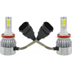 Автомобильные светодиодные LED лампы RIAS C6 H11 36W 6000K (3_00369) Ворожба