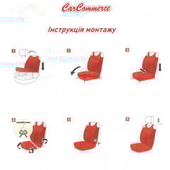 Авто майки для VOLKSWAGEN GOLF 1991-1998 CarCommerce черные на передние сиденья Киев