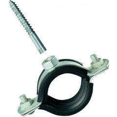 Хомут WIANGI центральный с резинкой и шурупом разборной 3/4" d 26-30 мм Гайсин