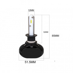 Комплект LED ламп HeadLight S1 H1 6000K 4000lm с радиатором Чернівці