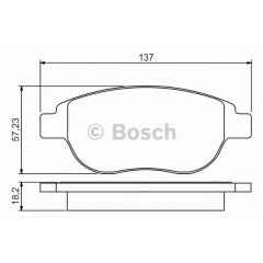 Тормозные колодки Bosch дисковые передние PSA Xsara/Berlingo/C4/C3/Partner/206/307 F 0986495225 Черновцы