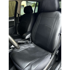 Авточехлы из эко кожи GEELY GХ2 2012- (2002-2011) POK-TER Desing Leather с черной вставкой Умань