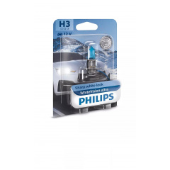 Автолампа PHILIPS 12336WVUB1 H3 55W 12V WhiteVision ultra +60% (3900K) B1 Геническ