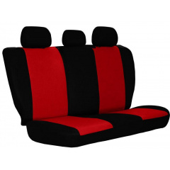 Авточехлы Toyota Yaris (2005-2011) POK-TER Classic Plus с красной вставкой Конотоп