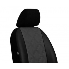 Авточехлы из экокожи Suzuki Splash (2008- POK-TER ELIT Premium с серой вставкой Братське