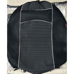 Авточехлы из автоткани для GEELY FC 2006-2011 (2002-2011) POK-TER VIP черные с серой вставкой Дніпро
