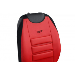 Накидки чехлы на передние сиденья SEAT LEON 2006-2012 POK-TER PsT Egronomic красные Ужгород