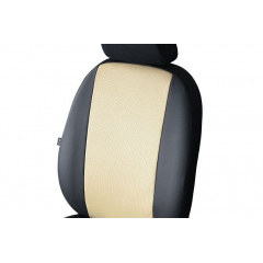 Авточехлы из эко кожи GEELY CK 2006-2010 (2002-2011) POK-TER PERLINE с бежевой вставкой Киев