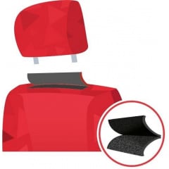 Авточехлы из эко кожи GEELY FC 2006-2011 (2002-2011) POK-TER Desing Leather с серой вставкой Курень