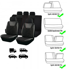Авточехлы для CHERY Tiggo I 2005-2011 AUAU Velvet Черный Нововолинськ