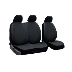 Авточехлы для CITROEN Jumpy 1995-2007 POK-TER Perline 1+2 с черной вставкой перфорированной экокожи Володарск-Волынский
