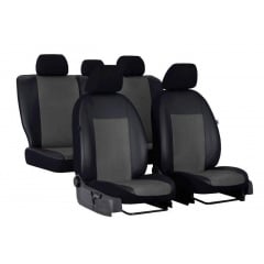 Авто чехлы комбинированые Kia Rio (2005-2011) POK-TER Unico Premium с серой вставкой Красноград
