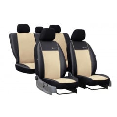 Авточехлы MAZDA 6 2002-2007 POK-TER Exclusive екокожа с бежевой вставкой алькантары Киев