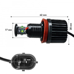 Автомобильная светодиодная лампа для фар противотуманная DXZ BMW angel eyes 40W H8 BMW E91 E92 E93 LED Одесса