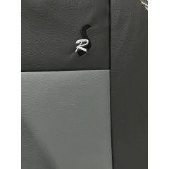 Авточехлы из эко кожи GEELY Emgrand X7 2013-2016 (2002-2011) POK-TER Road с серой вставкой Самбір