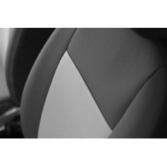 Авточехлы из эко кожи GEELY Emgrand X7 2013-2016 (2002-2011) POK-TER Road с серой вставкой Самбір