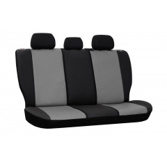 Авточехлы из эко кожи GEELY Emgrand X7 2013-2016 (2002-2011) POK-TER Road с серой вставкой Самбір