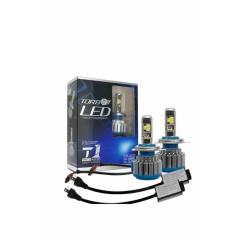 Комплект LED ламп OEM T1 H4 6000K 50W 12 24v CanBus с активным охлаждением (T1H4) Павлоград