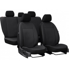 Авточехлы из эко кожи Volkswagen Jetta III (1992-1998) POK-TER Road с черной вставкой Долина