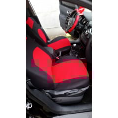 Авточехлы KIA Picanto 2011-2016 POK-TER Classic Plus с красной вставкой Київ