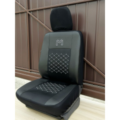 Авточехлы для Subaru Impreza 2000-2007 Gd POK-TER экокожа с тканью черного цвета Первомайськ