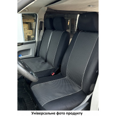 Авточехлы с автоткани для MERCEDES Sprinter (W906) 2006-2018 POK-TER VIP 1+2 с красной вставкой Кропивницький