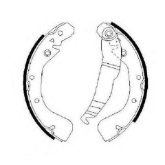 Тормозные колодки Bosch барабанные задние OPEL Vectra/Astra -05 0986487554 Запоріжжя