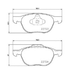 Тормозные колодки Bosch дисковые передние FORD/MAZDA/VOLVO Focus/3/V50/S400/C70/C30 0986495215 Доманівка