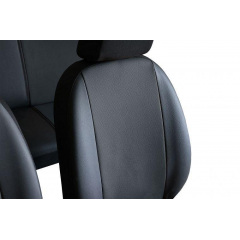 Авточехлы из эко кожи CITROEN C4 Cactus 2014-2020 POK-TER PERLINE с черной вставкой Костополь