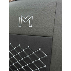 Авточехлы для GEELY MK 2006-2014 (2002-2011) POK-TER экокожа с тканью черного цвета Мукачево