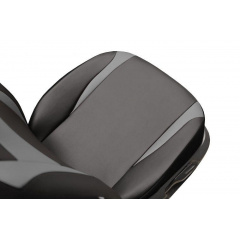 Авточехлы из эко кожи Honda City (2002-2008) POK-TER Design Leather с серой вставкой Первомайск