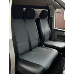 Авточехлы для RENAULT Master 1998-2010 POK-TER Perline 1+2 с серой вставкой перфорированной экокожи. Ужгород