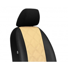 Чехлы на авто для Renault Symbol 2008 -2012 POK-TER эко кожа Elit бежевые на передние сиденья Черкаси