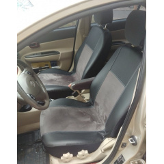Чехлы на авто для TOYOTA RAV4 2000-2005 POK-TER эко кожа с алькантарой Exclusive серые Володарськ-Волинський
