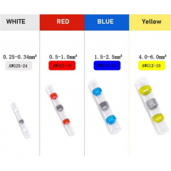 Термоусаживаемая гильза с припоем термоусадка 0.25-6.0 мм PWR набор 50 шт (DR050754) Городок