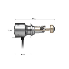 Комплект светодиодных линз HeadLight A82 H7 Mono-LED 12-24V Жмеринка