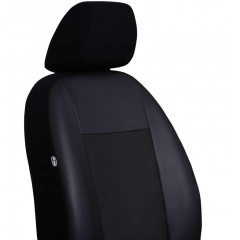 Авто чехлы комбинированые TOYOTA Yaris 2006-2011 mk II Hatchback POK-TER Unico Premium с черной вставкой Умань