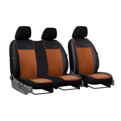 Авточехлы для OPEL MOVANO 1998-2010 (A) эко кожа с алькантарой POK-TER Exclusive 1+2 коричневый Київ