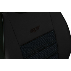 Накидки чехлы на передние сиденья SEAT LEON 2012-2020 POK-TER PsT черной вставкой Ворожба