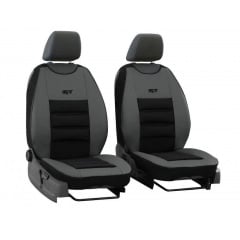 Накидки чехлы на передние сиденья OPEL Astra 2009-2015 J mk IV POK-TER PsT серой вставкой Київ