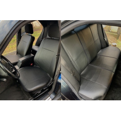 Авточехлы из эко кожи GEELY Emgrand 8 (EC8) 2013-2020 (2002-2011) POK-TER Road с черной вставкой Ладан