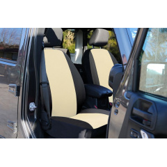 Авточехлы из эко кожи GEELY Emgrand EC7-RV 2009-2016 (2002-2011) POK-TER PERLINE с бежевой вставкой Київ