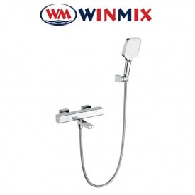 Змішувач для ванни короткий ніс з термостатом Winmix Premium VIRGO EURO (Chr-009), Польща