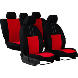 Автомобильные чехлы для Citroen C3 2002-2009 POK-TER Economic с красной вставкой