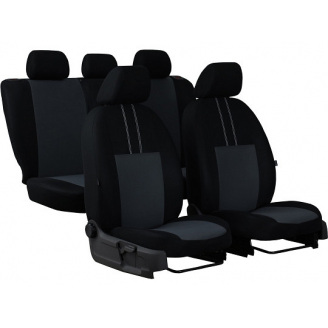 Автомобильные чехлы для Ford Focus 2004-2011 POK-TER Economic с серой вставкой