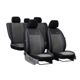 Авточехлы на сиденье POK-TER Exclusive GEELY MR 2003-2008 (2002-2011) с серой вставкой экокожа